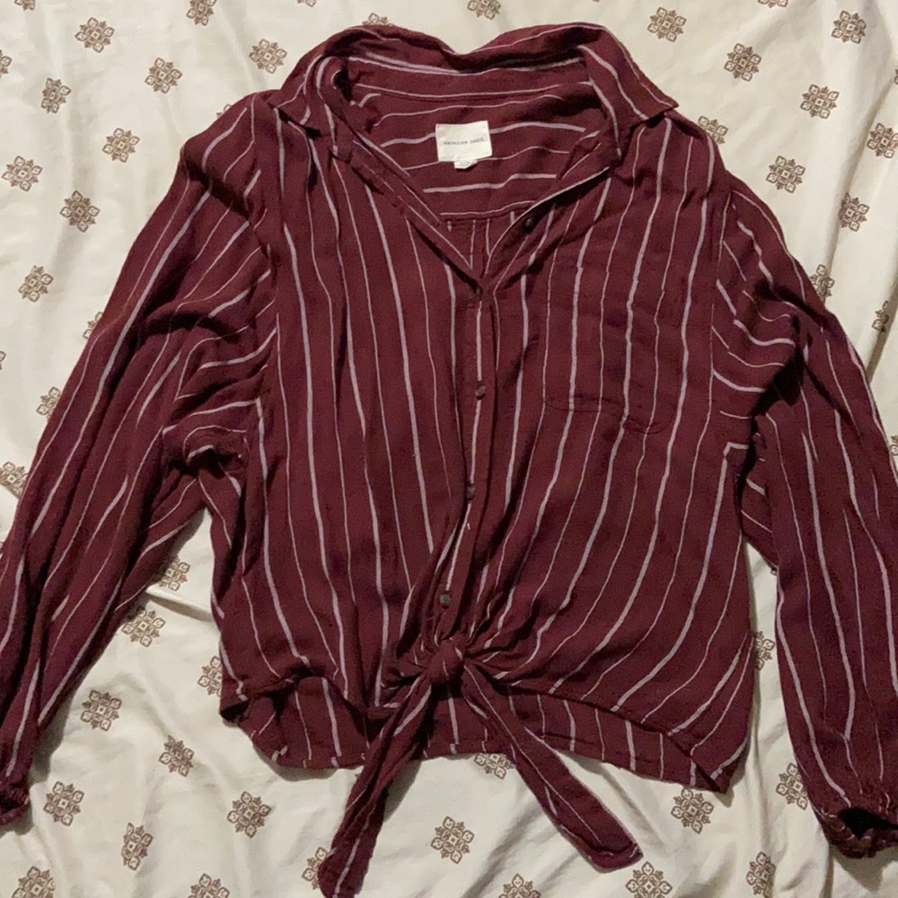american eagle size small blouse